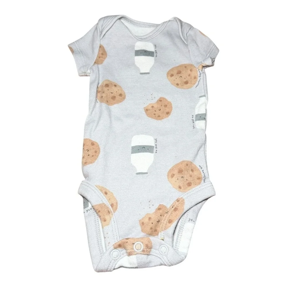 Cottagecore‎ Carter's Bodysuit Set NB Newborn Multicolor Animal Cookies Clouds